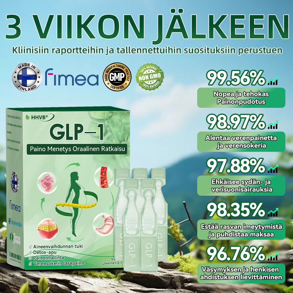 đ»đ»đđ”Âźâ ïž Vain 10 pakkausta jĂ€ljellĂ€! Hanki nyt 30 % alennus! âš Endokrinologien suosittelema: 4â6 pakkausta auttaa vakauttamaan painonpudotusta ja estĂ€mÀÀn painon palaamista. Viimeinen tilaisuus ennen vuodenvaihdetta â Ă€lĂ€ missaa tĂ€tĂ€! đ