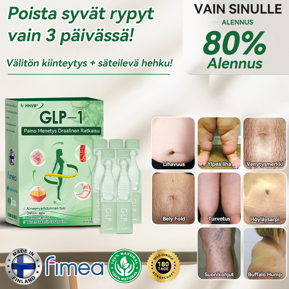 đ»đ»đđ”Âźâ ïž Vain 10 pakkausta jĂ€ljellĂ€! Hanki nyt 30 % alennus! âš Endokrinologien suosittelema: 4â6 pakkausta auttaa vakauttamaan painonpudotusta ja estĂ€mÀÀn painon palaamista. Viimeinen tilaisuus ennen vuodenvaihdetta â Ă€lĂ€ missaa tĂ€tĂ€! đ