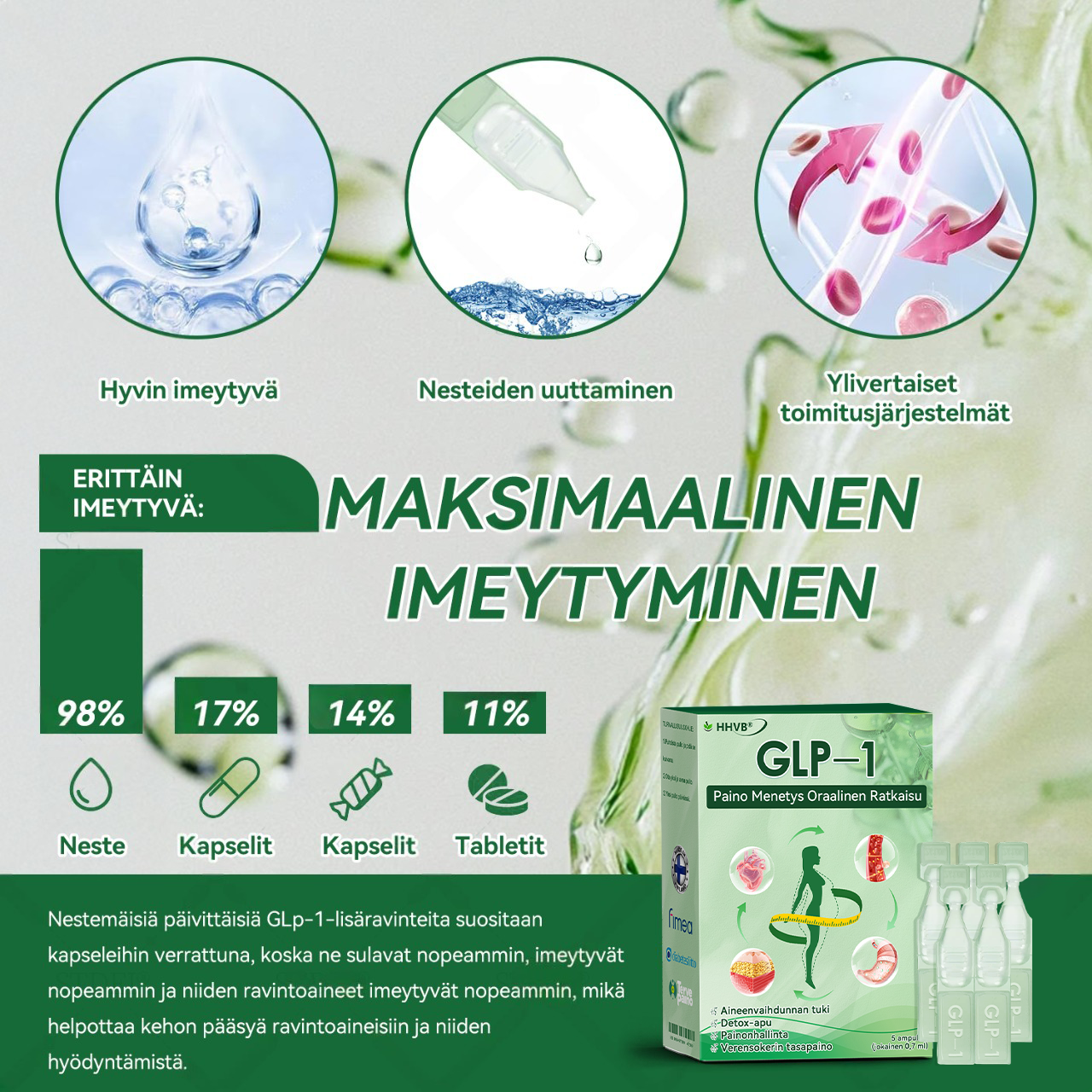 đ»đ»đđ”Âźâ ïž Vain 10 pakkausta jĂ€ljellĂ€! Hanki nyt 30 % alennus! âš Endokrinologien suosittelema: 4â6 pakkausta auttaa vakauttamaan painonpudotusta ja estĂ€mÀÀn painon palaamista. Viimeinen tilaisuus ennen vuodenvaihdetta â Ă€lĂ€ missaa tĂ€tĂ€! đ