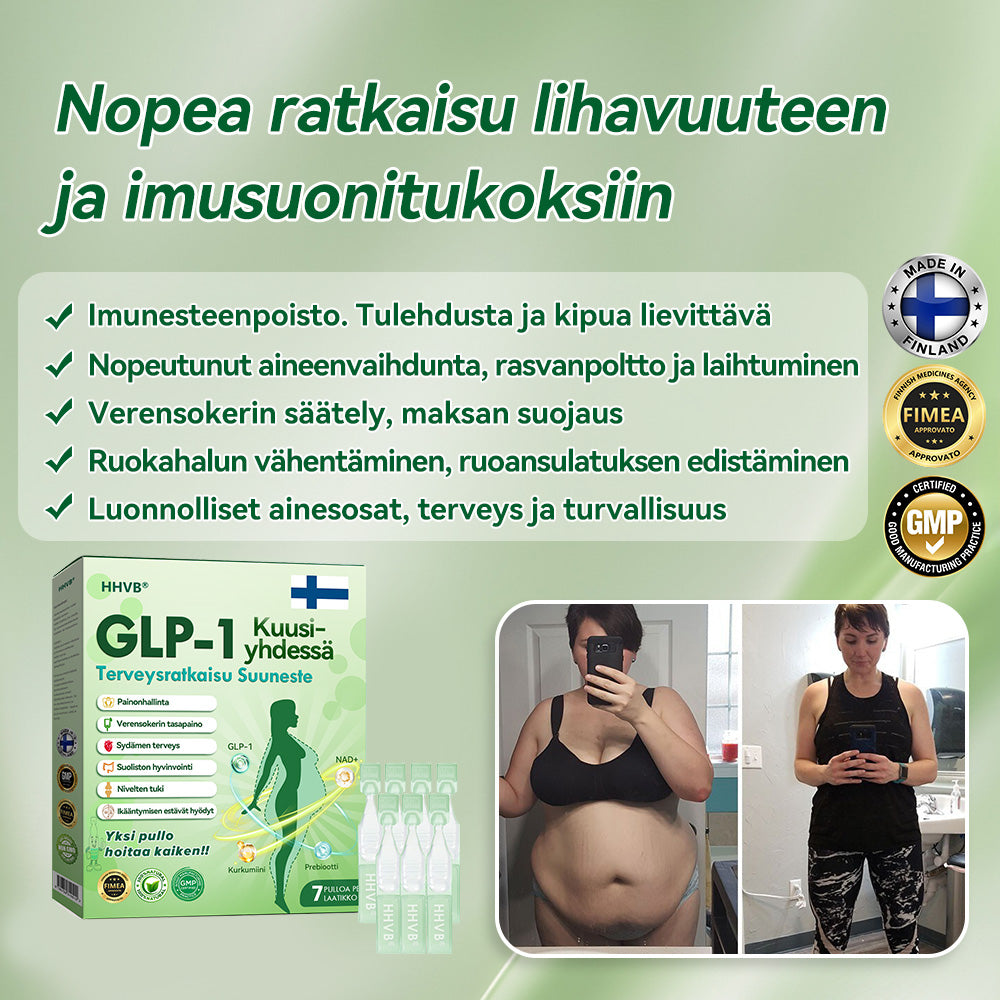 Virallinen Kauppa | 𝙃𝐻𝑽𝖡®💃𝐺𝐿𝑃-𝟏 𝑺𝑰𝑿 𝑰𝑵-𝑶𝑵𝑬 Terveysratkaisu Suun kautta otettava neste (Vain yksi annos päivässä — näkyviä tuloksia jo 7 päivässä)  ✅ Lihavuuteen, sydän- ja verisuoniterveyteen, diabetekseen, uniapneaan, nivelongelmiin ja muuhun